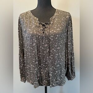 Lucky brand peasant blouse